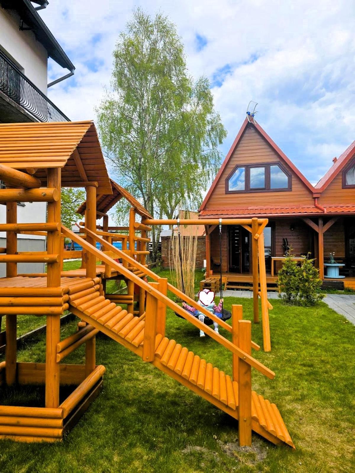 Domki Drewniane Zielona Leba Łeba Exterior foto